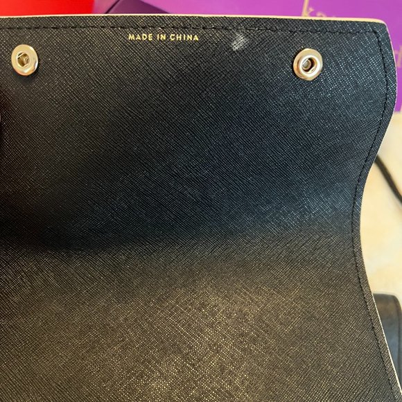 Kate Spade Byrdie Make it Mine black leather crossbody bag purse + 2 bow flaps - Picture 14 of 16